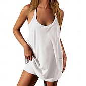 preiswerte Freizeitkleidung-ärmelloses Minikleid für den Sommer für Damen