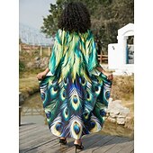 billige Kjoler-Halloween Kjoler Kaftan Stolthet Regnbue Fritid Voksne Dame Halloween Karneval Pride-parade Pride måned Enkle Halloween-kostymer Kle deg opp