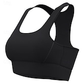 cheap Sports Bras &amp; Vests-Sports Bra Hollow Mesh Back Sports Bra Fitness Yoga Vest Shockproof Yoga Bra Without Steel Ring