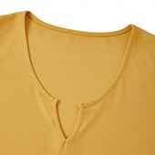 billiga Gym-toppar-Herr Våffellinne Linne Väst Undertröjor Ärmlös V-hals Sommar Slät Mode Sportig Klassisk Ledigt Gym Gata Gul Topp t-shirt för män