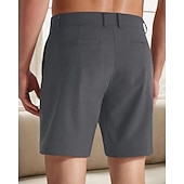 economico pantaloncini da lavoro-Per uomo Shorts eleganti Shorts da Lavoro Pantaloncini da golf Tasca Semplice Comodità Traspirante Lunghezza al ginocchio All'aperto Affari Sport Casual Blu Cachi