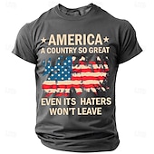 levne Vlastenecké tričko pro veterány-Den veteránů Pánské Patriot Patriotic Veteran Veterán T tričko s krátkým rukávem T tričko 3D tisk crew neck tričko každodenní vojenské ulice každodenní černé modré zelené letní jarní oblečení