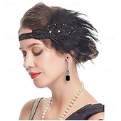 abordables Accesorios y más-1920s El gran Gatsby Diadema de estilo flapper Pendiente Collar / pulsera El gran Gatsby Pluma Retro Brillo chispeante Cristal / Strass Mujer Carnaval día de San Valentín Mascarada Ropa de fiesta de