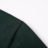 cheap Men&#039;s Elite Polo-Men&#039;s Silk Linen Cotton Business Casual Half Zip Short Sleeve Basic Formal Solid Color Zipper Summer Black Dark Navy Sky Blue Dark Green Gray