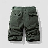 economico Classico-Per uomo Pantaloncini cargo Shorts Pantaloncini Estivi Bottoni Tasca con cerniera Tasche Multiple Semplice Comodità Indossabile Lunghezza al ginocchio All&#039;aperto Sport Quotidiano Moda Casual Nero Blu