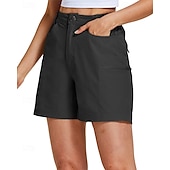 preiswerte Unterteile-Damen Laufshorts Cargoshorts Wandershorts Außen Normale Passform Schnelltrocknend Shorts Elastischer Bund Schwarz Khaki Spandex Jagd Klettern Laufen S M L XL XXL