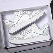 preiswerte Sneaker für Herren-Modische Herren-Sneaker – Retro-inspirierte Muster, Kunstledermaterial, ideal für Freizeitausflüge und Abenteuer in der Stadt