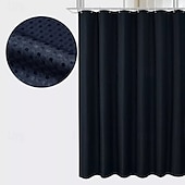 cheap Shower Curtains-Luxury Waffle Weave Shower Curtain 180cm*180cm(70&quot;*70&quot;) Water Repellent Bathroom Bathtub Cloth Fabric Shower Curtain Set, Hole-Free Toilet Partition Curtain for Separating Dry Wet Area
