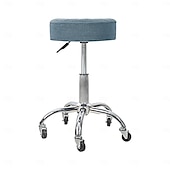 cheap Chair Cover-Water Resistant Plaid Universal Round Stool Cover - Bar Round Swivel Chair Cover - Barstool Seat Cover - Durable and Stretchable - Perfect for Protecting and Refreshing Bar Stools
