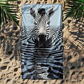economico set di asciugamani da spiaggia-telo mare stampato, telo mare leggero e anti-sabbia ad asciugatura rapida, ideale per viaggi, piscina e uso all&#039;aperto