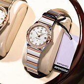 cheap Quartz Watches-Women Quartz Watch Wrist Watch Retro Vintage Wristwatch Luminous Calendar Waterproof Stainless Steel Strap Watch