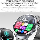Недорогие Смарт-часы-iMosi ET475 Умные часы 1.73 дюймовый Смарт Часы Bluetooth ЭКГ + PPG Контроль температуры Педометр Совместим с Android iOS Женский Мужчины Длительное время ожидания Хендс-фри звонки Водонепроницаемый