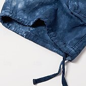 preiswerte Draussen-Herren Cargo-Shorts Outdoor Shorts Camping-Shorts Shorts mit Camouflage-Muster Wander-Shorts Mehrere Taschen Gerader Schnitt Batik Tarnung Feuchtigkeitsableitend tragbar Knielang Lässig Täglich Ferien