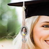 levne absolvování-personalizované promoce střapce fotografické kouzlo, vlastní pamětní dárek pro absolventy, kouzlo s andělskými křídly jedinečná památka pro přátele nebo sebe, ideální pro promoci, narozeniny, Vánoce