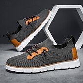 cheap Men&#039;s Sneakers-Men&#039;s Knit Athletic Sneakers – Lightweight Breathable Running and Walking Shoes for Gym, Work and Travel