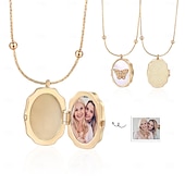 cheap For Women-Open And Close Album Necklace Customized Photo Collection Mother And Daughter/Couple/Friend/Bestie Exclusive Memory Mother&#039;s Day Valentine&#039;s Day Christmas Birthday Gift For Mother Wife Girlfriend
