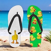 billiga Semester Sandaler-flip flops med anktryck för män – rolig och avslappnad stil för strandpromenader, sommarfester utomhus och slappa vid poolen