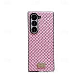 economico Cover Samsung-telefono Custodia Per Samsung Galaxy Piegatura a Z 7 Z Fold 6 Z Fold 5 Z Fold 4 Z Fold 3 Copertura Posteriore Resistente agli urti Retrò TPU Pelle PU