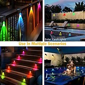 זול אורות נתיבים ופנסים-אורות צעד סולארי led סולארי אורות סיפון לגדר עמיד למים אורות צד בריכת שחייה למדרגות בריכה גדר חצר פטיו ומסלול 10 יחידות 5 יחידות 3 יחידות 1 יחידות