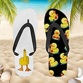 billiga Semester Sandaler-flip flops med anktryck för män – rolig och avslappnad stil för strandpromenader, sommarfester utomhus och slappa vid poolen