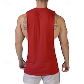 cheap Tank Tops-Men&#039;s Tank Top Vest Top Undershirt Sleeveless Shirt Sleeveless Crew Neck Summer Print Fashion Designer Basic Classic Vacation Street Going out Black White Pink Top Tee for Men
