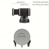 cheap Car Holder-Free Rotating Car Phone Holder Adjustable Horizontal And Vertical Strong Vacuum Adsorption Car Gps Navigation Bracket Suitable For All Compatible Cell Phones