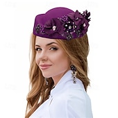 abordables Coiffure de mariage-accessoire Tissu Mariage Soirée Élégant Mariage Avec Fleur Casque Couvre-chef