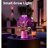 billige Plantevekstlamper-vekstlys fullt spekter led plantelys for innendørs planter vokselampe 10 dimbar lysstyrke automatisk timer svart stativ høydejusterbart halolys for sukkulenter urter løvverk i hjemmet