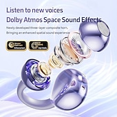 baratos Auscultadores TWS True Wireless-Fones de ouvido verdadeiramente sem fio M108 fones TWS com clipe de orelha Bluetooth 5.3 design ergonômico som estéreo surround para fitness academia e treino
