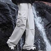 お買い得  ボトムス-男性用 カーゴパンツ ハイキング パンツ 戦術パンツ 軍隊 アウトドア レギュラー 防水 速乾性 パンツ ドローストリング 弾性ウエスト ブラック ベージュ 狩猟 登山 キャンプ / ハイキング / ケイビング M L XL XXL XXXL
