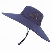 billiga Huvudbonader för utomhusbruk-bred rand solhatt hink hatt upf50 + vattentät packbar snabb torr vår sommar polyester hatt för fiske camping&amp;amp; vandring