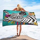 preiswerte Strandtuch-Sets-bedrucktes Strandtuch, leichte, schnelltrocknende, sandfreie Stranddecke, ideal für Reisen, Pool und den Einsatz im Freien
