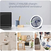 voordelige Campingverlichting en lantaarns-1 st. multifunctionele ventilatorlamp, verticaal hangend, drievoudig gebruik, drie dimstanden, airconditioning, afstandsbediening met USB-oplaadfunctie, kantoor, kamperen, thuisgebruik