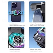 cheap Universal Accessories-SL31 Mobile Phone Back Clip Cooler with TEC Semiconductor Cooling and LED Temperature Display for Gaming