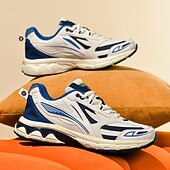 Χαμηλού Κόστους Ανδρικά Sneakers-ανδρικά αθλητικά παπούτσια τρεξίματος λευκά και πορτοκαλί με ελαφρύ πλέγμα – ευέλικτα αθλητικά παπούτσια για μπάσκετ και καθημερινή χρήση