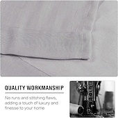 preiswerte Vorhänge &amp; Gardinen-Leinenvorhänge Natürliche Gemischte Vorhangpaneele Gardine für Wohnzimmer Durchsichtige Vorhänge 84 Zoll Länge 2 Stück Set Ösenfensterpaneele