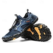 voordelige Herensneakers-Voor heren Sneakers Rivierschoenen Canyoning Casual Dagelijks PU Leder Netstof Ademend Comfortabel Anti-slip Veters Zwart Bruin Groen Zomer Lente