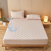 abordables Parures de draps-Protector de matelas imperméable Matelas matelassé Housse de matelas ajustée Protéger le matelas Reine Pleine Roi Housse de matelas protectrice avec bande élastique Épaissi anti-urine