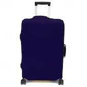 abordables almacenamiento de equipaje y viajes-Funda protectora para equipaje, funda elástica duradera de color sólido para maleta de viaje, funda de dacrón plegable lavable y a prueba de polvo para equipaje de mano. &amp;equipaje facturado
