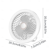 voordelige Campingverlichting en lantaarns-1 st. multifunctionele ventilatorlamp, verticaal hangend, drievoudig gebruik, drie dimstanden, airconditioning, afstandsbediening met USB-oplaadfunctie, kantoor, kamperen, thuisgebruik