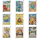 olcso Kerti zászlók, Banner-Zászló 12 x 18 Inch Kerti Zászlók Helló Nyár Kicsi Kerti Zászlók Külső Használatra Kültéri Zászlók Ünnepi Kerti Zászlók