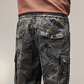 levne Klasický-Pánské Šortky s kapsami Camo šortky Kraťasy Letní šortky Multi kapsa maskování Pohodlné Nositelný Délka kolen Venkovní Sport Denní Módní Na běžné nošení Armádní zelená Khaki