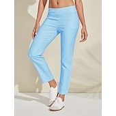 abordables Ropa de golf femenina-Mujer pantalones de golf Rosado morado Azul vaquero Negro Prendas de abajo Ropa de golf para damas Ropa Trajes Ropa Ropa