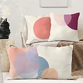 preiswerte Dekorative Wurfkissen-Geometrischer Dekorations-Wurfkissenbezug 4PC Weicher quadratischer Couchkissenschutz für Schlafzimmer Wohnzimmer Sofa Stuhl
