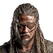 cheap Accessories and More-Medieval Renaissance Mask Eye Patch Pirate Viking Fancy Dress Men's Pirate Halloween Carnival Performance Party LARP Adults' Eye Mask