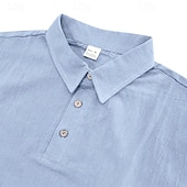 cheap Men&#039;s Classic Polo-Men&#039;s Golf Shirt Golf Polos Shirts Work Casual Lapel Short Sleeve Basic Modern Plain Buttons 2 Piece Summer Regular Fit Apricot Black White Navy Blue Light Grey Army Green Golf Shirt