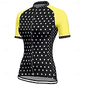 levne Dámské dresy-Dámské Cyklodres Puntíky Krátký rukáv Kolo Tričko Dres se 3 zadními kapsami Horská cyklistika Rychleschnoucí Anatomický design Odvod Prodyšné Sportovní Bílá Žlutá Růžová Oblečení