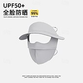 cheap Home Wear-Summer Sunscreen Ice Silk Breathable Mask Anti-ultraviolet Simple Black Glue Brim Eye Protection