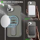 economico Cover per iPhone-telefono Custodia Per Apple AirTag iPhone 16 Pro Max Plus iPhone 15 Pro Max Plus iPhone 13 12 11 Pro Max Copertura Posteriore Custodia ad adsorbimento magnetico con Supporto Traslucido Magnetico PC