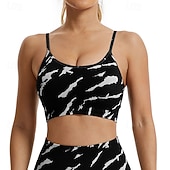economico Reggiseni sportivi &amp; gilet-Per donna Reggiseno sportivo Girocollo Asciugatura Rapida Leggero Traspirante Senza Maniche Sostegno leggero Gli sport Mimetico Reggiseni sportivi Per Allenamento in Palestra Ginnastica Corsa